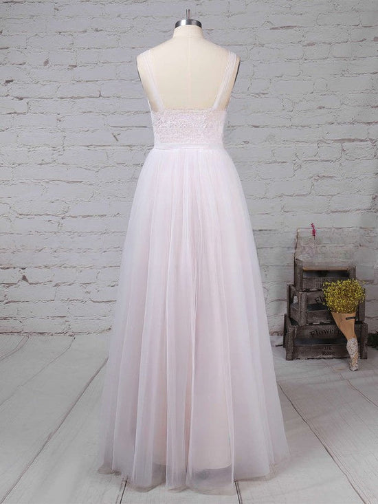 Gorgeous Illusion Tulle Ball Gown Wedding Dress With Appliques Lace