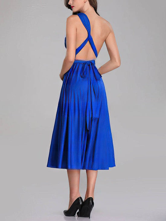 A-line One Shoulder Bridesmaid Dresses With Sashes / Ribbons