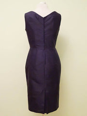 Elegant Satin Beading Appliques Lace Knee-length Mother of the Bride Dresses