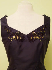 Elegant Satin Beading Appliques Lace Knee-length Mother of the Bride Dresses